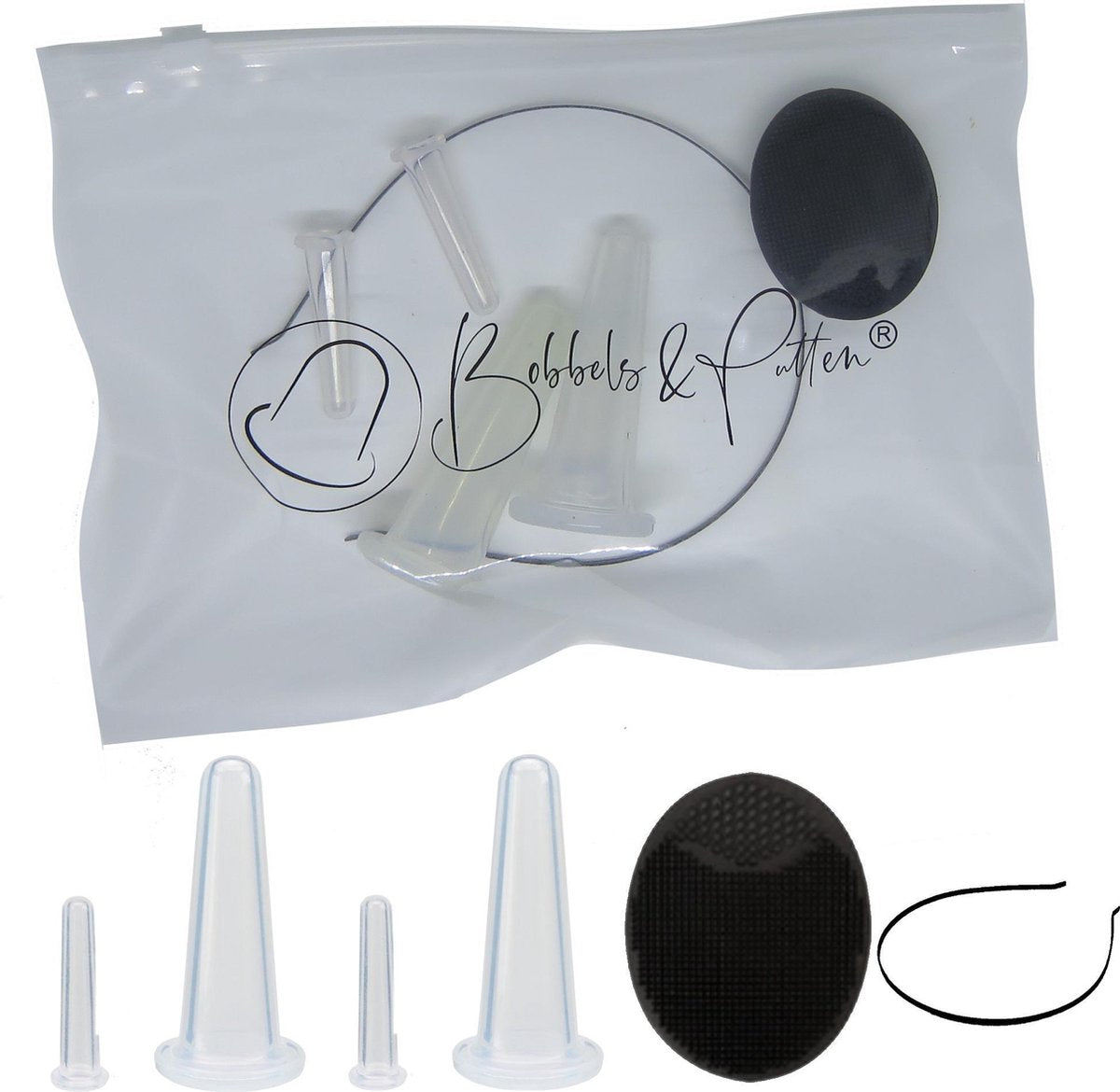 B&P Cupping massage set voor het gezicht – 6 stuks – silicone cups - facial cupping set – Anti aging – tegen acne en rimpels