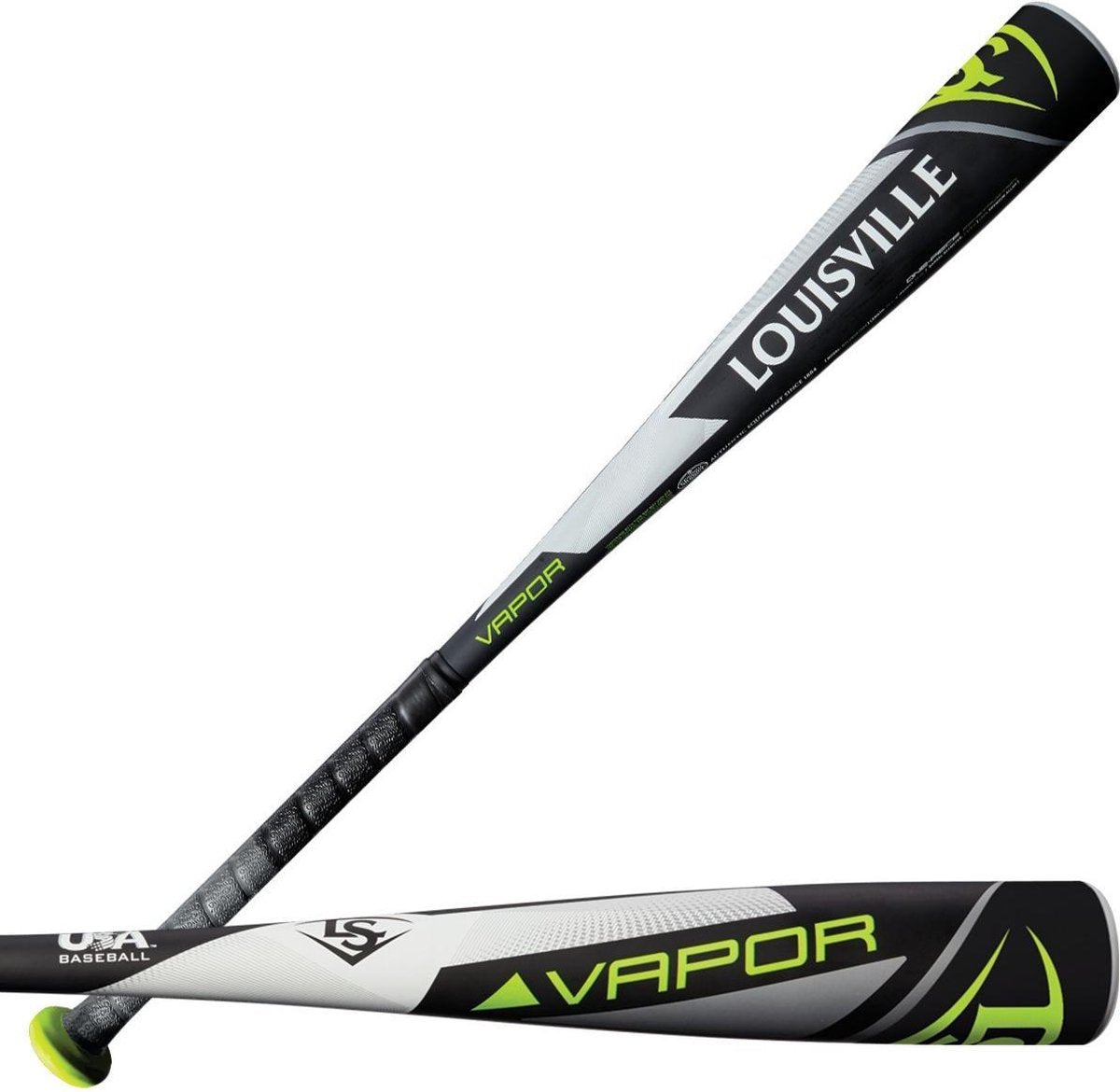 Louisville - Baseball Knuppel - Vapor - USA Logo - 2 5/8 Barrel - Zwart/Wit - 31/22 (-9)