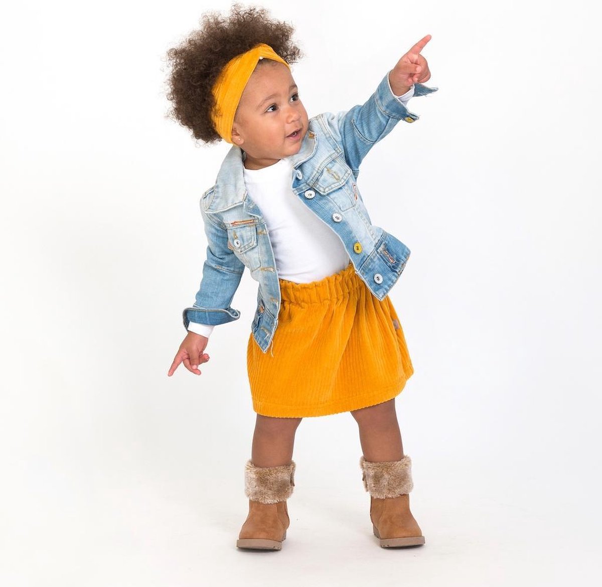 tinymoon Haarband Rib – turban – Oker – Maat 3 jaar tot volwassenen