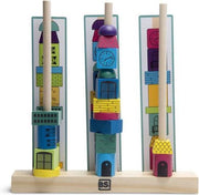 Bs Toys Blokkenset Stapeltorens 28 X 26 Cm Hout 55-delig
