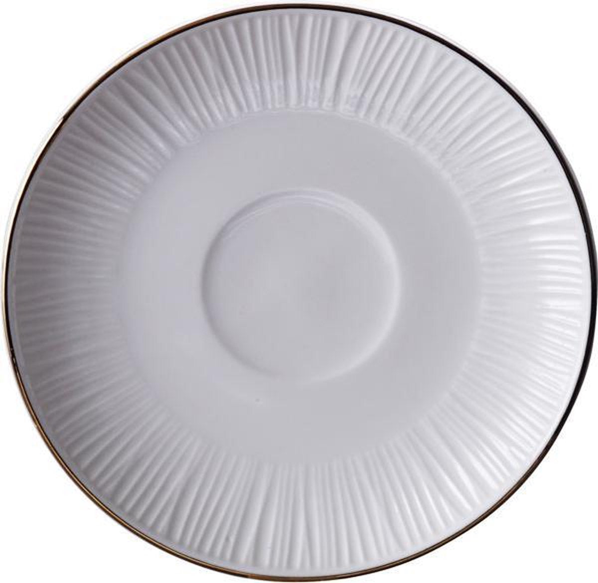 Tokyo Design Studio - Nippon White Onderzetter voor kopjes voor 100 ml Kopjes  - Lijnen Wit Goud
