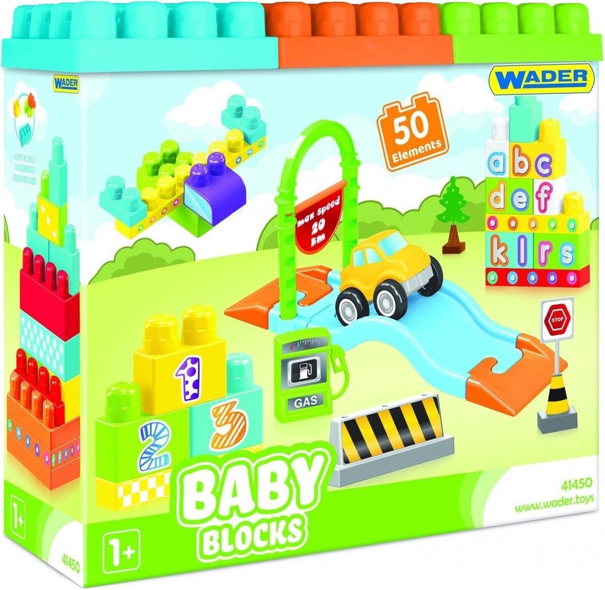 Wader Baby Blocks Klocki 50 el.
