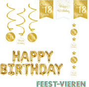 Verjaardagspakket goud 18 jaar