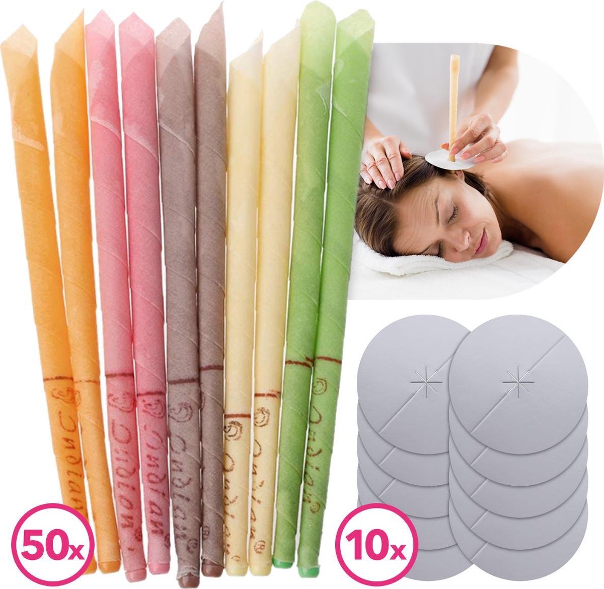 MURLEY’s Oorkaarsen - 50 Stuks - Oorkaars - Oorsmeer Verwijderaar - Oorreiniger - Ear Candle - Oorsmeer Verwijderen