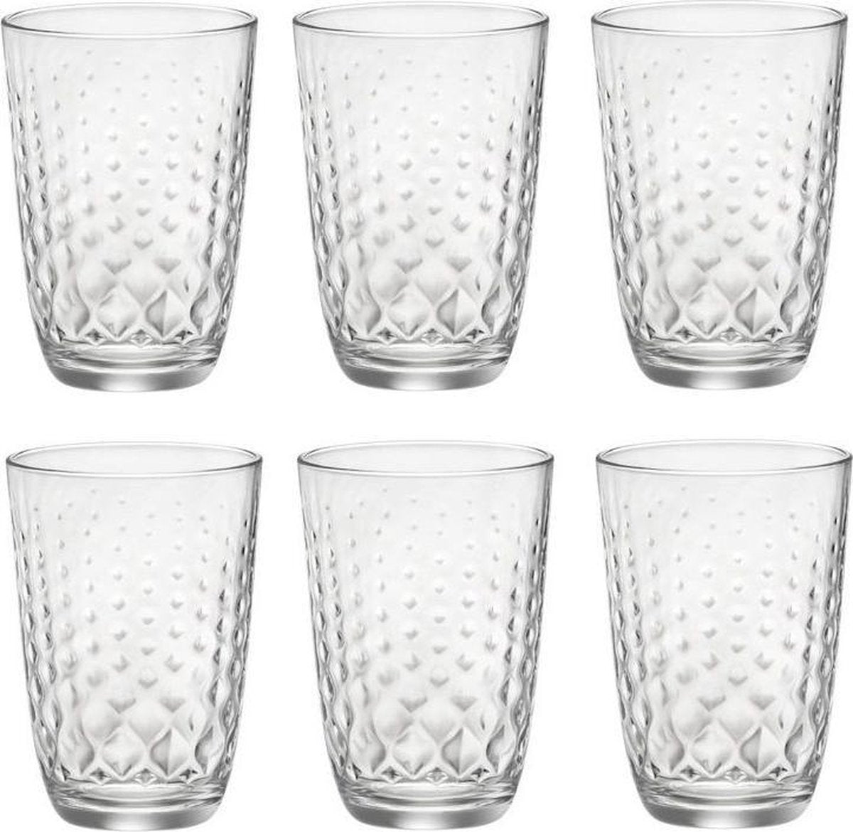 Bormioli Glazen Glit Transparant 39 cl - 6 Stuks