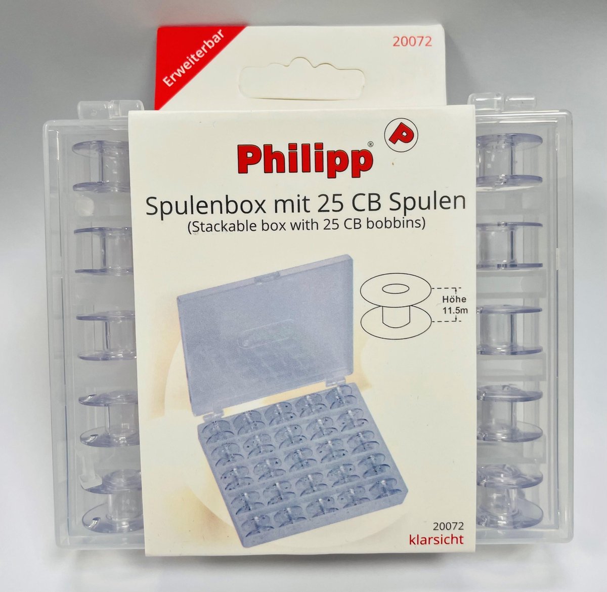 Spoelendoos met 25 Naaimachine Spoelklosjes Universeel