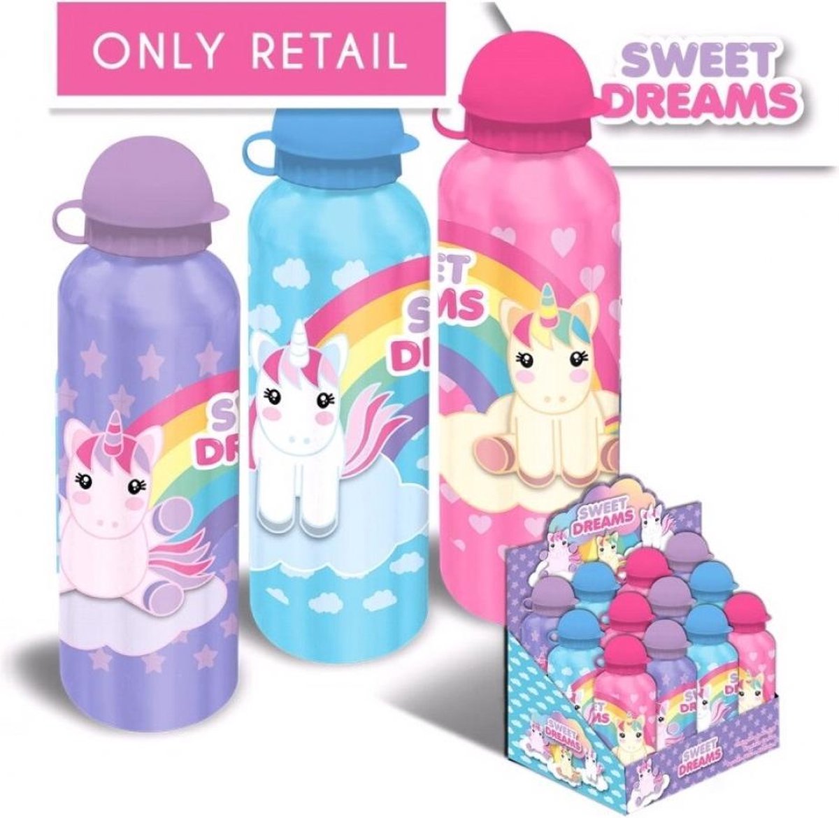 Unicorn aluminium fles