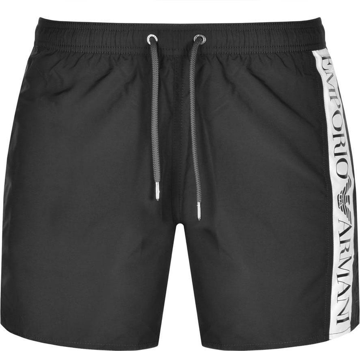 Emporio Armani - Heren Zwembroeken Swim Short Side Logo - Zwart - Maat 52