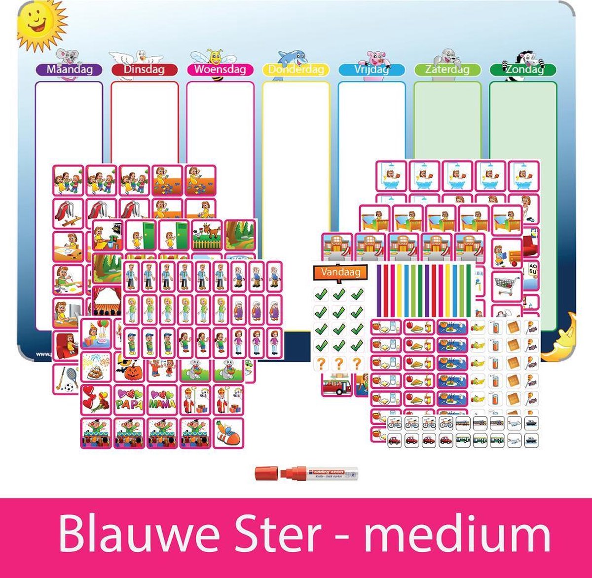 Planpakket Blauwe Ster medium - meisje