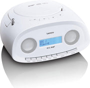 Lenco SCD-69WH - Draagbare DAB+/FM Radio CD-USB-speler - Wit