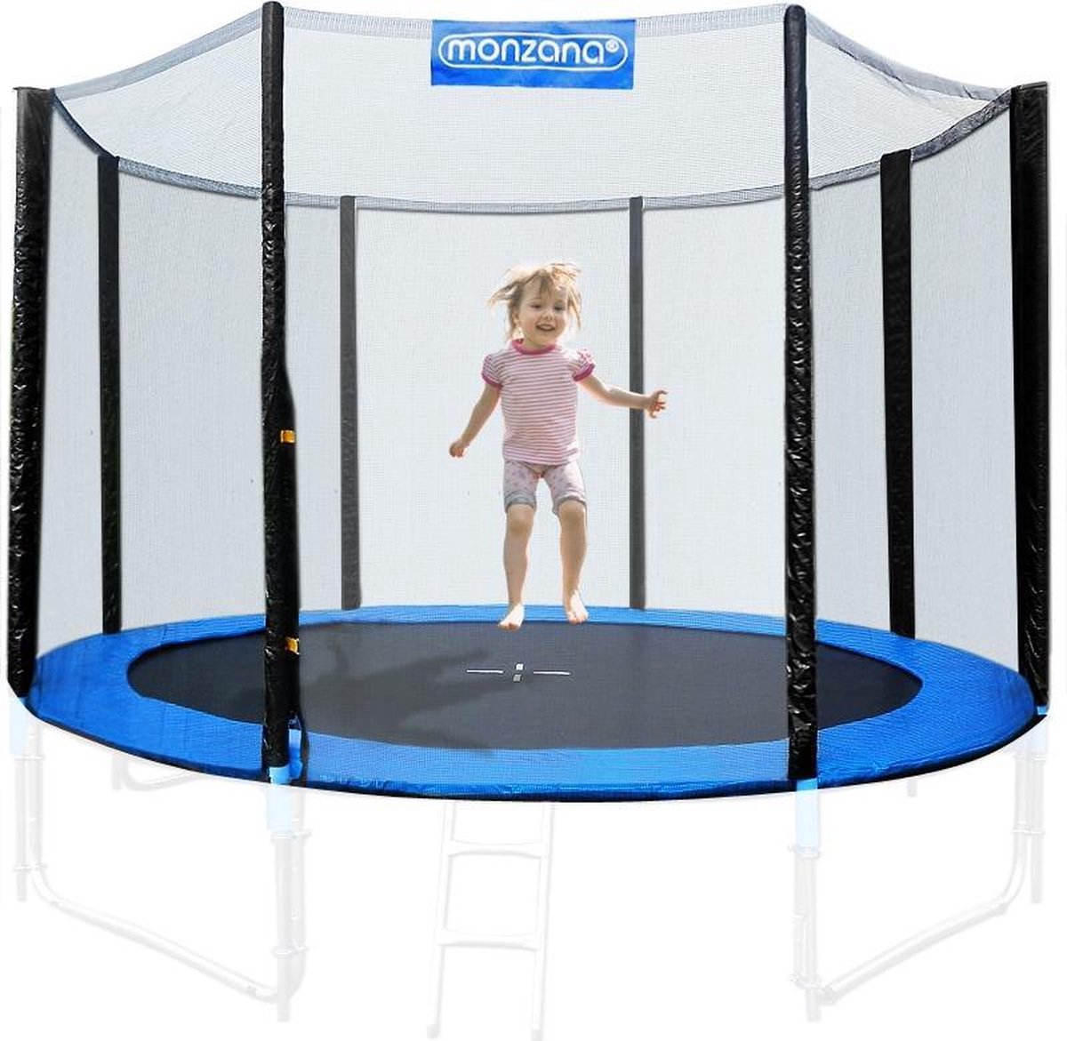 Veiligheidsnet voor trampoline Ø426cm - voor 6 bevestegingspalen