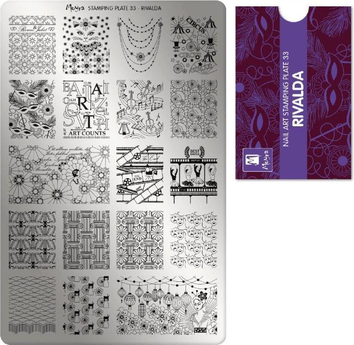 Moyra Stamping Plate 33 Rivalda