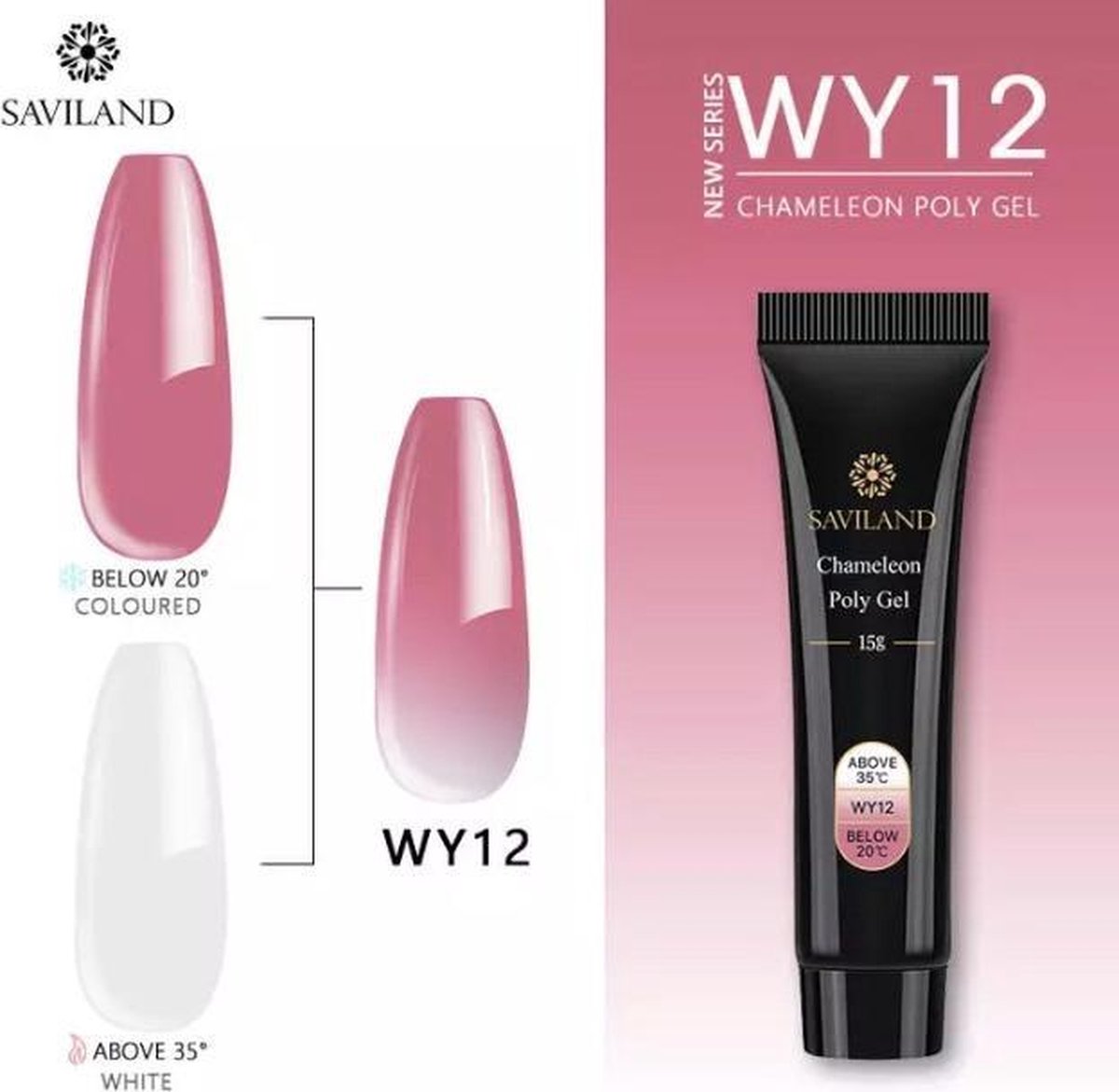 Polygel - Color Coral Pink - Polygel nagels - 15 gram