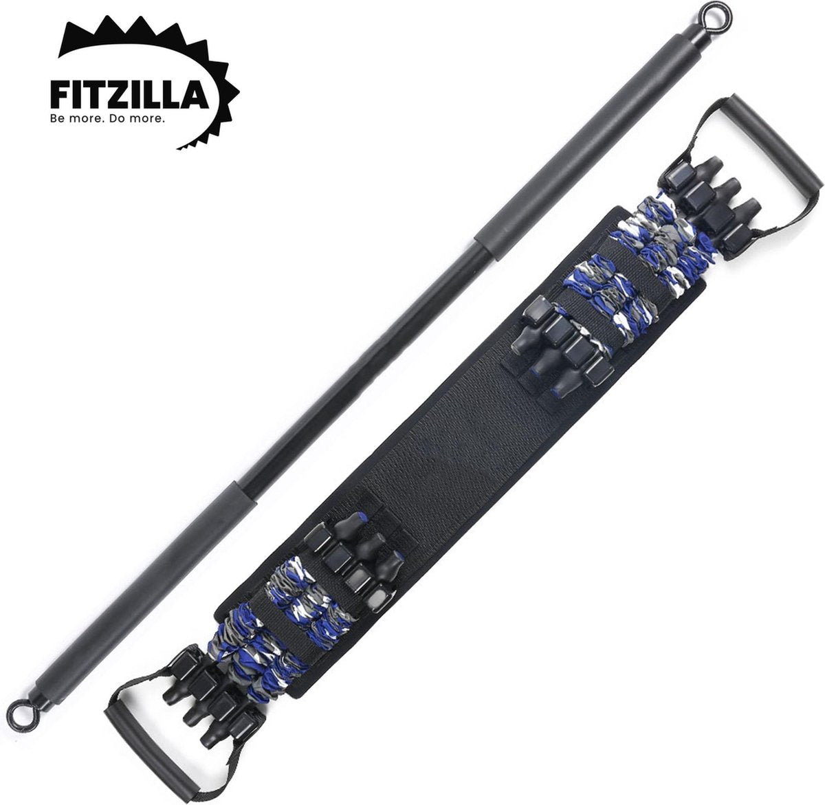 Weerstandsbanden - Barbell Set - Verstelbaar en Multifunctioneel - tot 48kg - Halter - Opbergtas