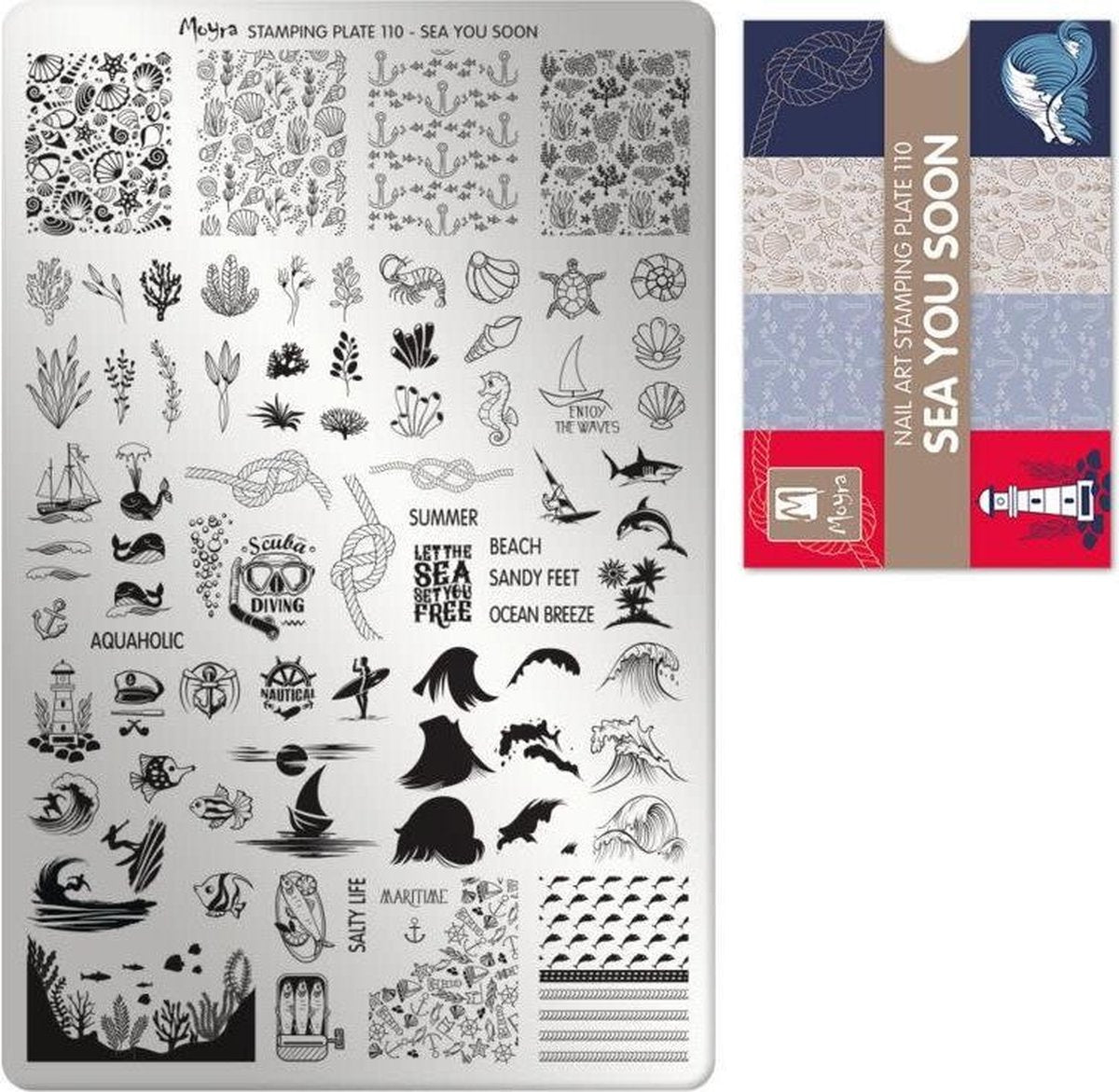 Moyra Stamping Plate 110 SEA YOU SOON