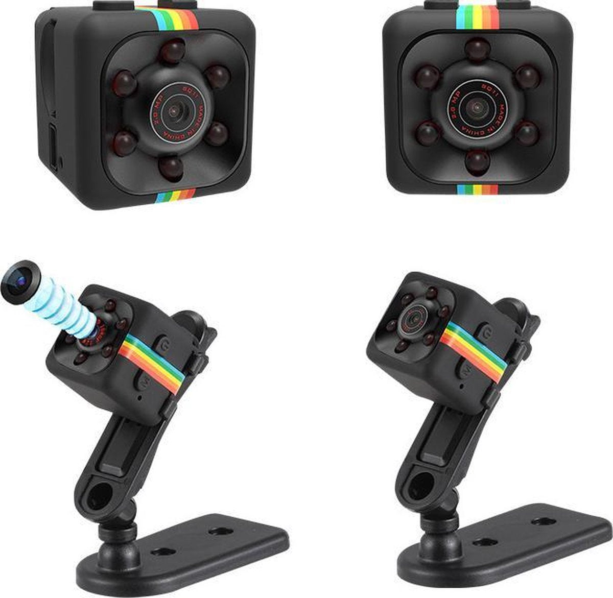 Spy Camera (incl. 32 GB SD kaart)  - Verborgen Camera - Mini Camera Full HD 1080P - Draadloze Kleine Draagbare Nachtzicht Bewegingsdetectie voor Thuis