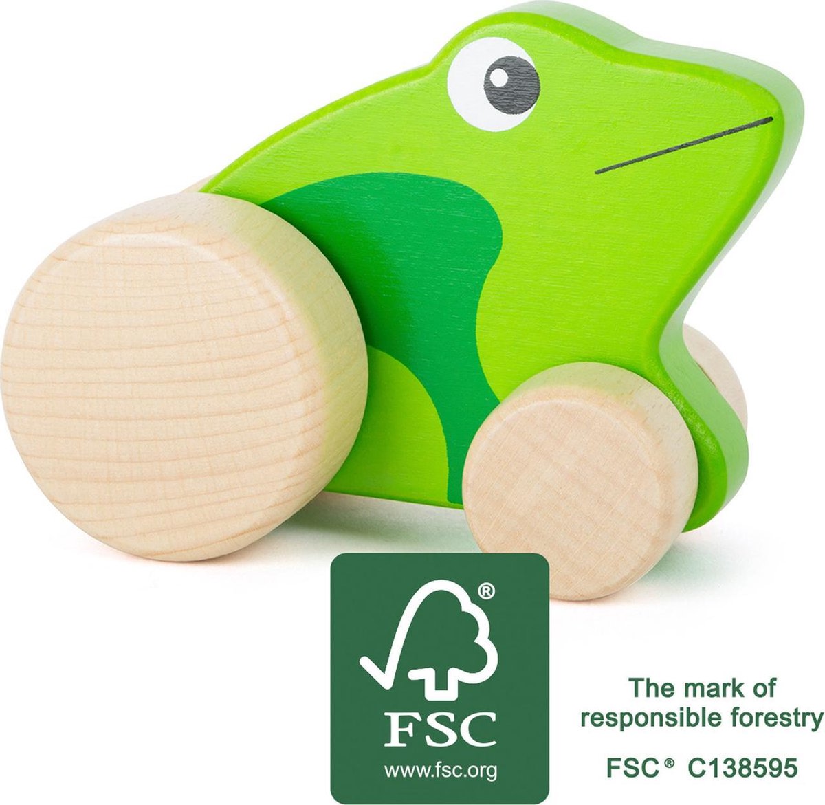 Push-along Kikker - FSC