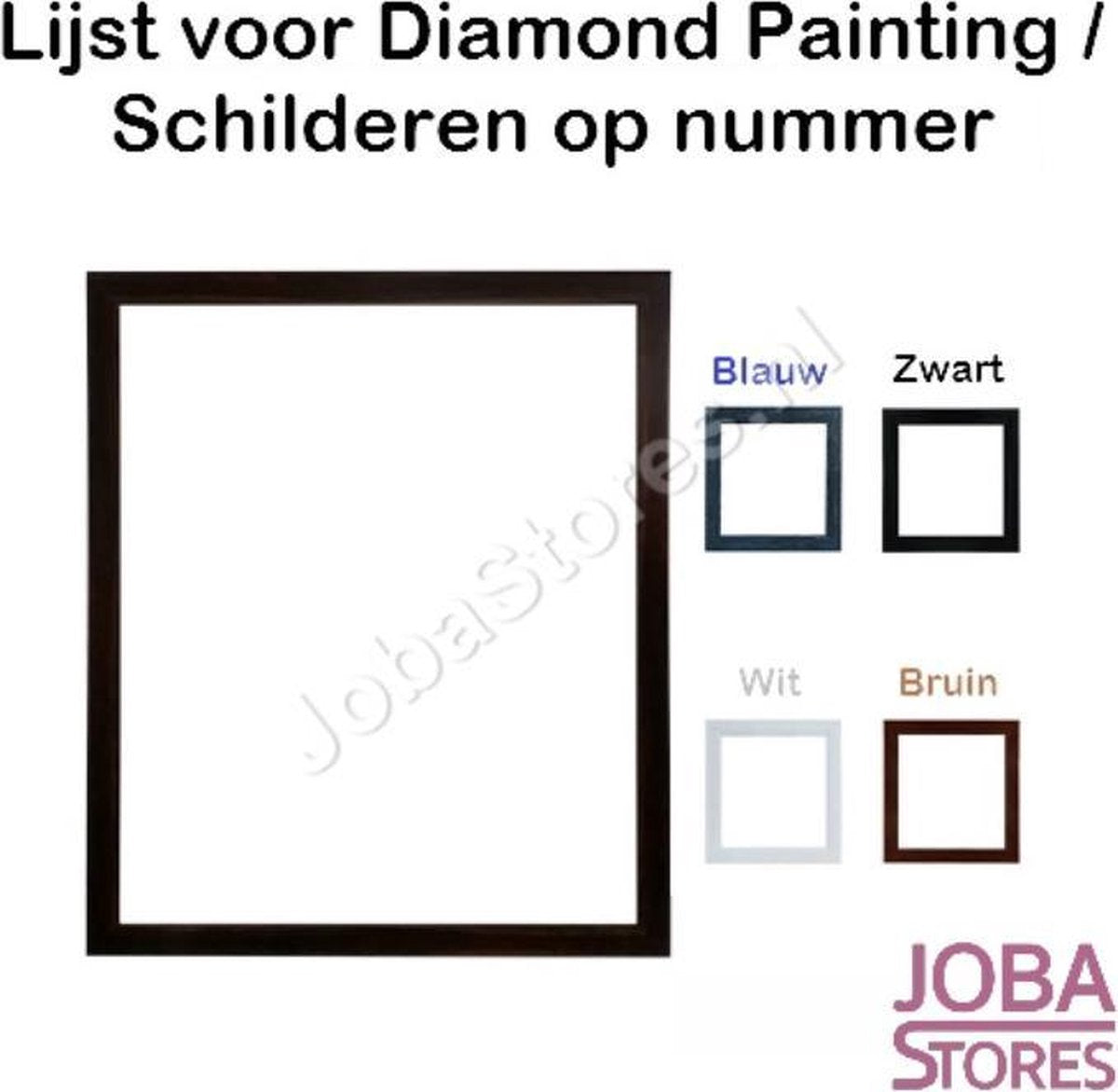 "Diamond Painting / Schilderen op nummer "JobaStores®" Houten lijst voor 40x50cm (Zwart)"