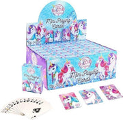 Uitdeelcadeautjes - Mini Speelkaarten - Model: Unicorn / Eenhoorn in Display (24 stuks)