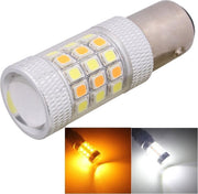 1157 / BAY15D 8W 420LM Wit + Geel Licht 42 LED 2835 SMD Autoremlicht Stuurlicht