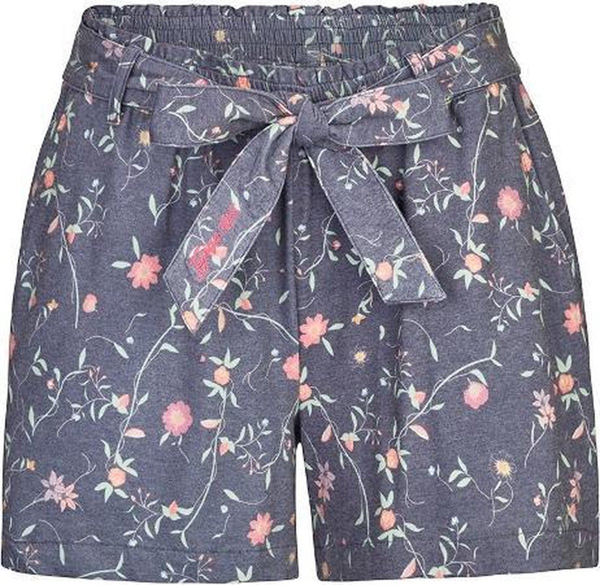 Killtec dames korte broek blauw gebloemd - maat 44