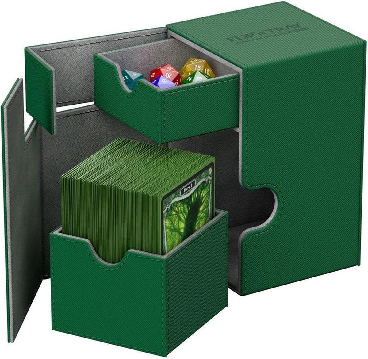 Ultimate Guard Flip´n´Tray Deck Case 100+ Standard Size Green