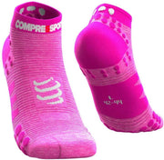 Compressport Pro Racing Socks V3.0 Run Low Roze - maat : 35-38