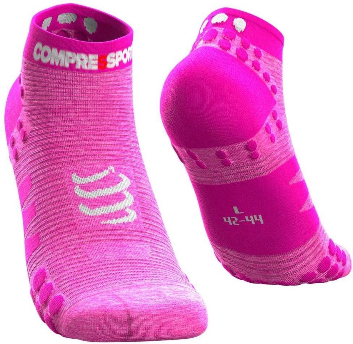 Compressport Pro Racing Socks V3.0 Run Low Roze - maat : 35-38