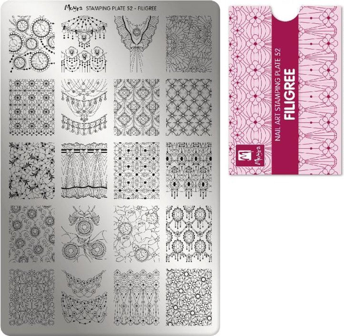 Moyra Stamping Plate 52 Filigree
