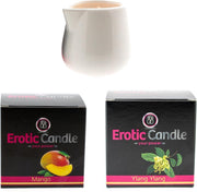 Erotic Candle Massage Kaarsen pakket – Mango en Ylang Ylang Geur