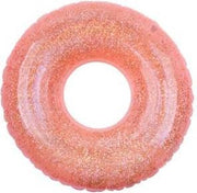 Sunnylife - Zwemband Glitter - Opblaasbaar - 110 x 110 x 35cm - Roze - max 100kg.