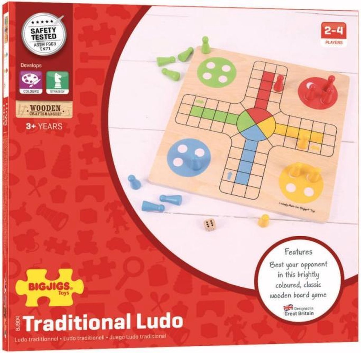 Bigjigs Ludo - traditionele versie