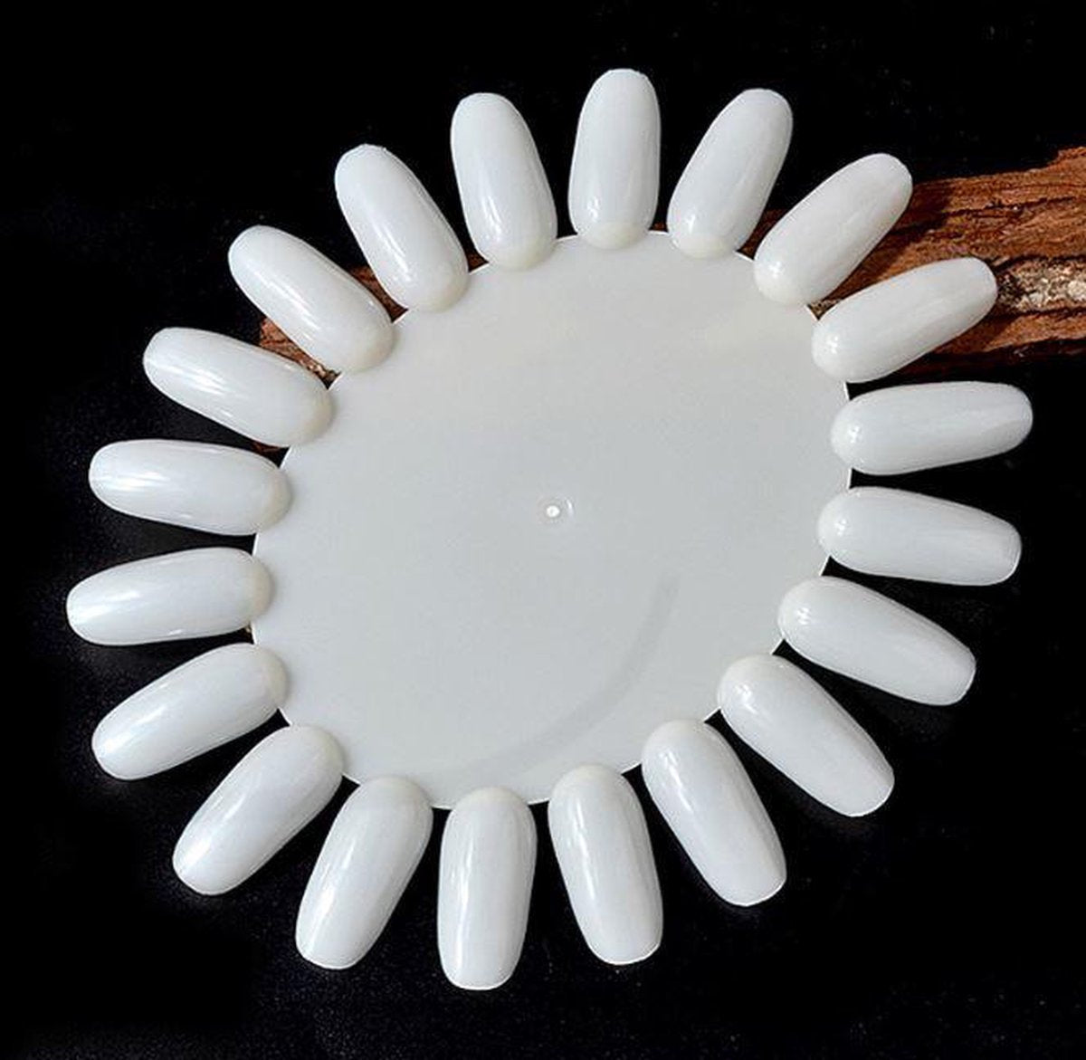 Nagel Display Palet |Oval Nail | 20 Stuks kunstnagels | nep nagels | Kunstnagel Acrylnagel | nepnagels wit |