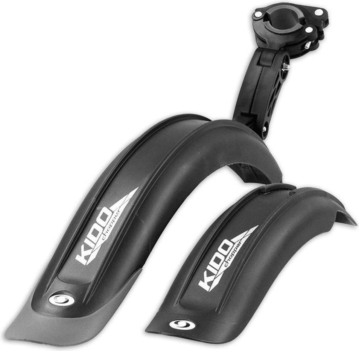 Simpla Spatbordenset Kido Pro 16 18 Inch Zwart/grijs