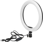 Selfie LED Ring Lamp 26Cm /10 inch Met Spiegel en Telefoonhouder – Studiolamp – Selfie - lamp -Ringlamp - Tik tok - flitser – Make up light – Studiolamp – Ring Light van HiCHiCO