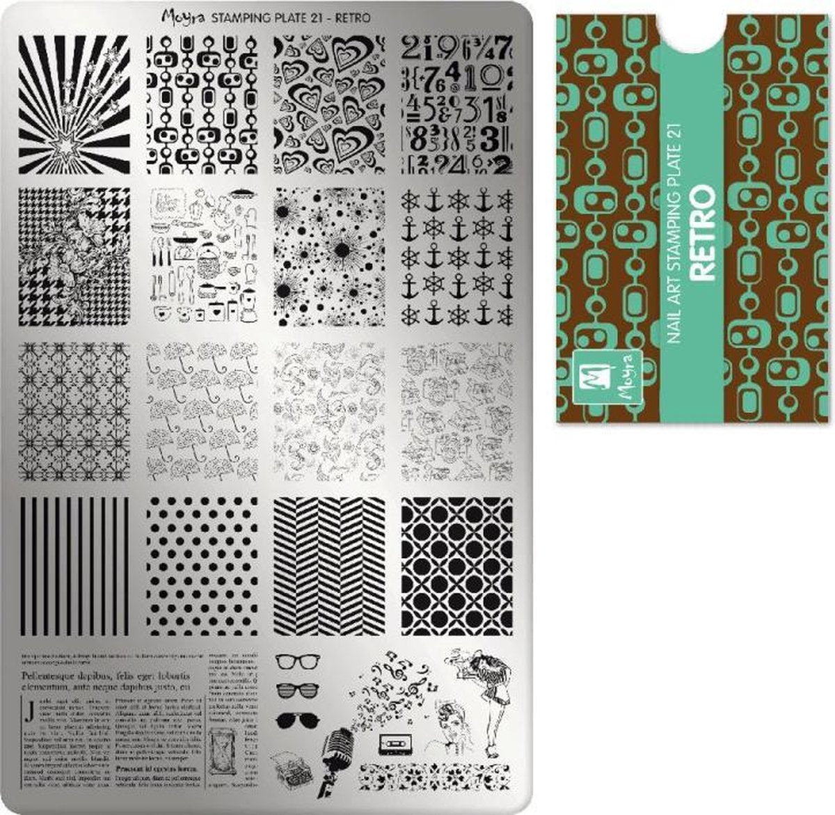 Moyra Stamping Plate 21 Retro