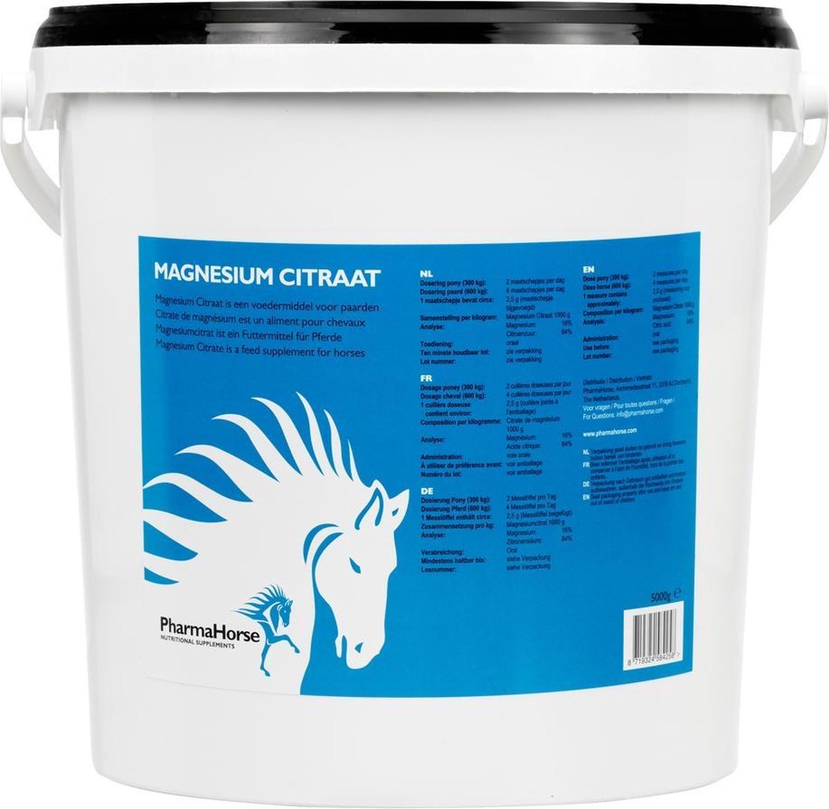 PharmaHorse Magnesiumcitraat - 5000 gram