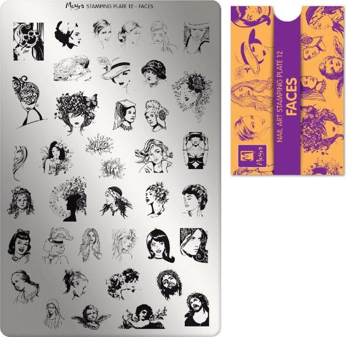 Moyra Stamping Plate 12 Faces