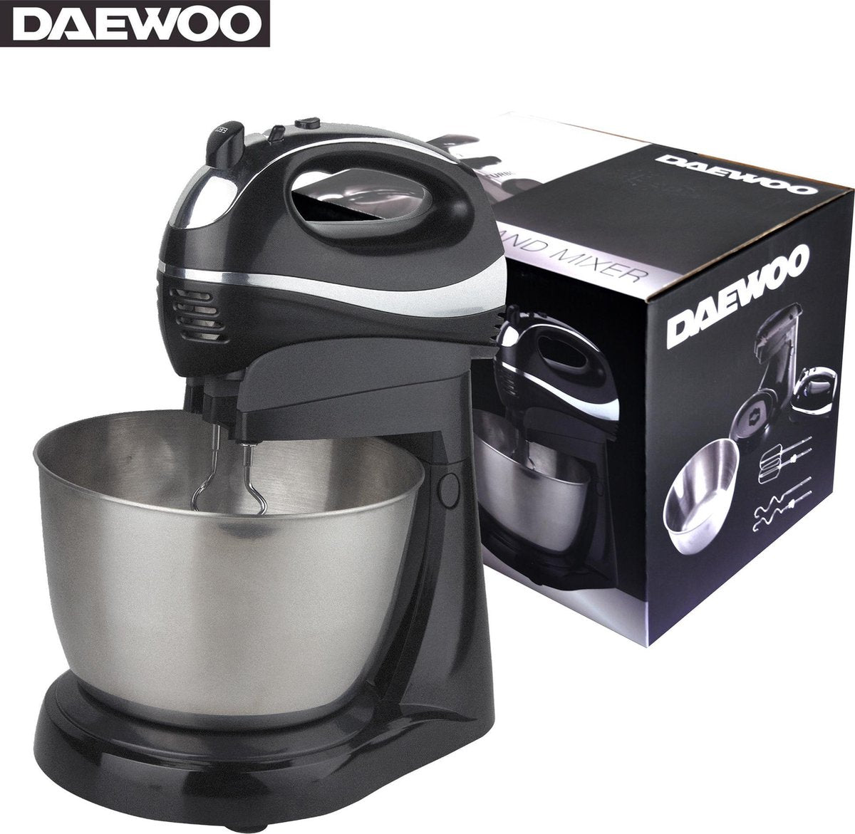 Daewoo - Handmixer - Met kom en standaard - 300 W SYM-1472