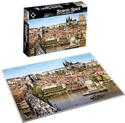 Kunst Puzzel Collectie – Kasteel van Praag | Puzzel Kunstwerken -  Kasteel van Praag | Puzzel - 500 stukjes – Kasteel | Kunst puzzel voor volwassene | Puzzel 500 – Praag – 50x35 cm