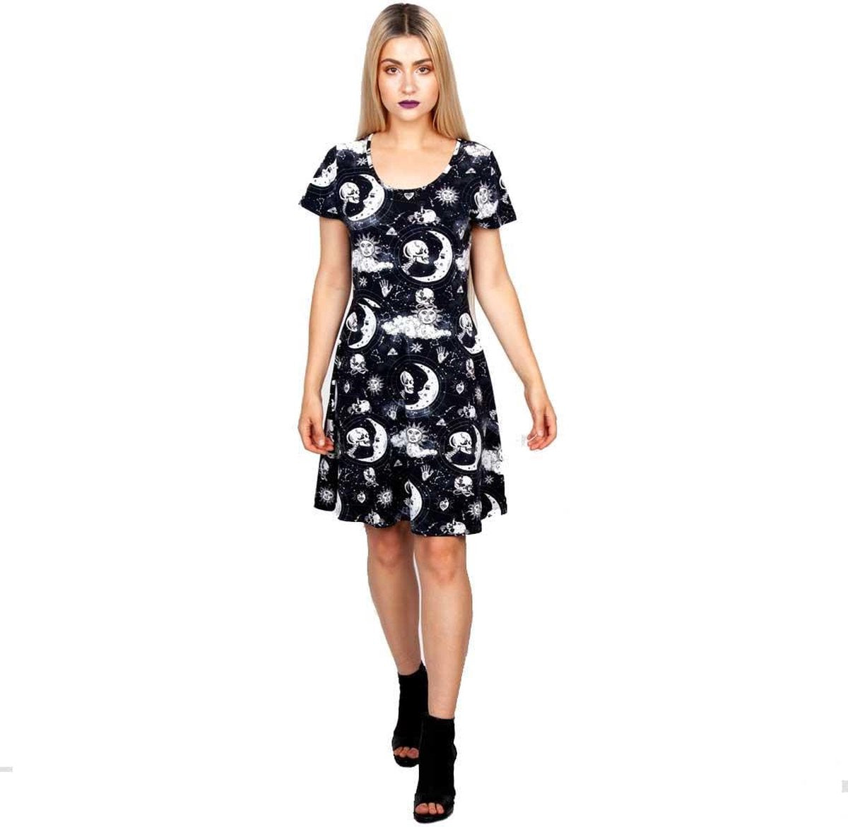 Jawbreaker Skater jurk -XL- Moonstone Zwart
