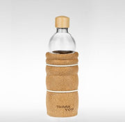 THANK YOU vitaalwater drinkfles - groot - 700 - Glas - Kurk - Kunststof
