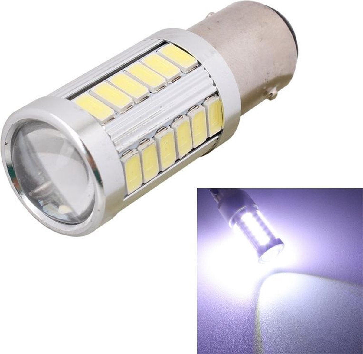 2 STKS 1157 / BAY15D 16.5 W 990LM 6500 K Wit Licht 5630 SMD 33 LED Auto Brake / Leidende Gloeilamp