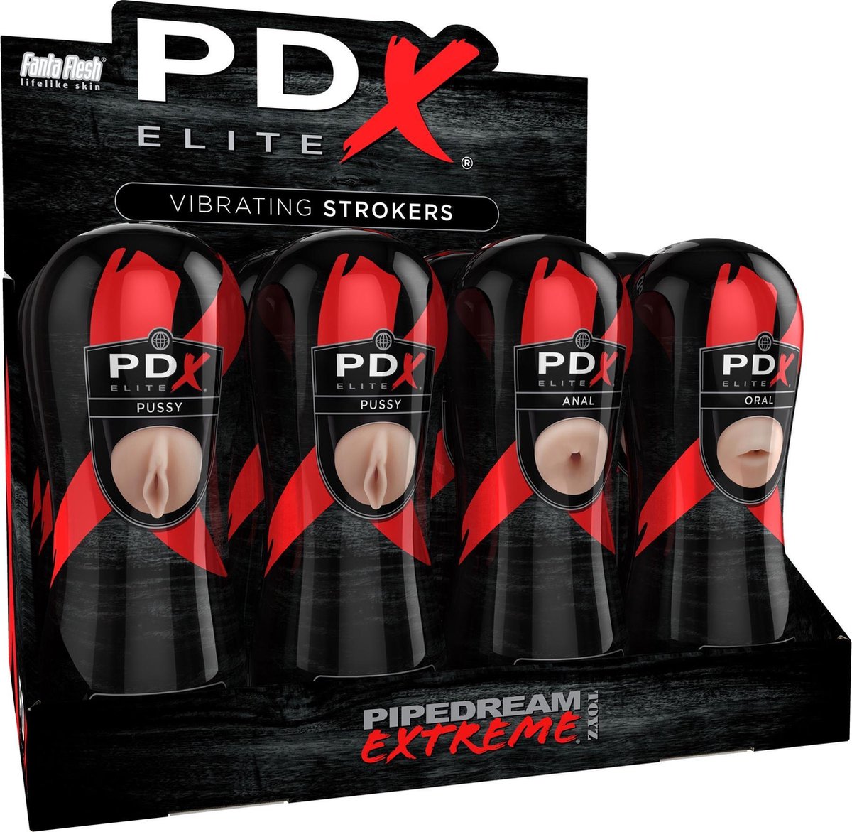 Vibrating Strokers Display of 12