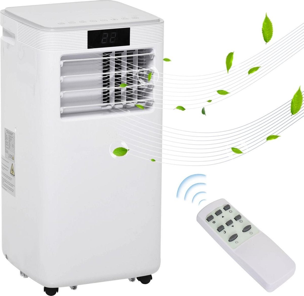 Mobiele Airco - Airco - Airconditioning - 8000 BTU - 24 - uurs timer - Airco op wielen met Afstandsbediening