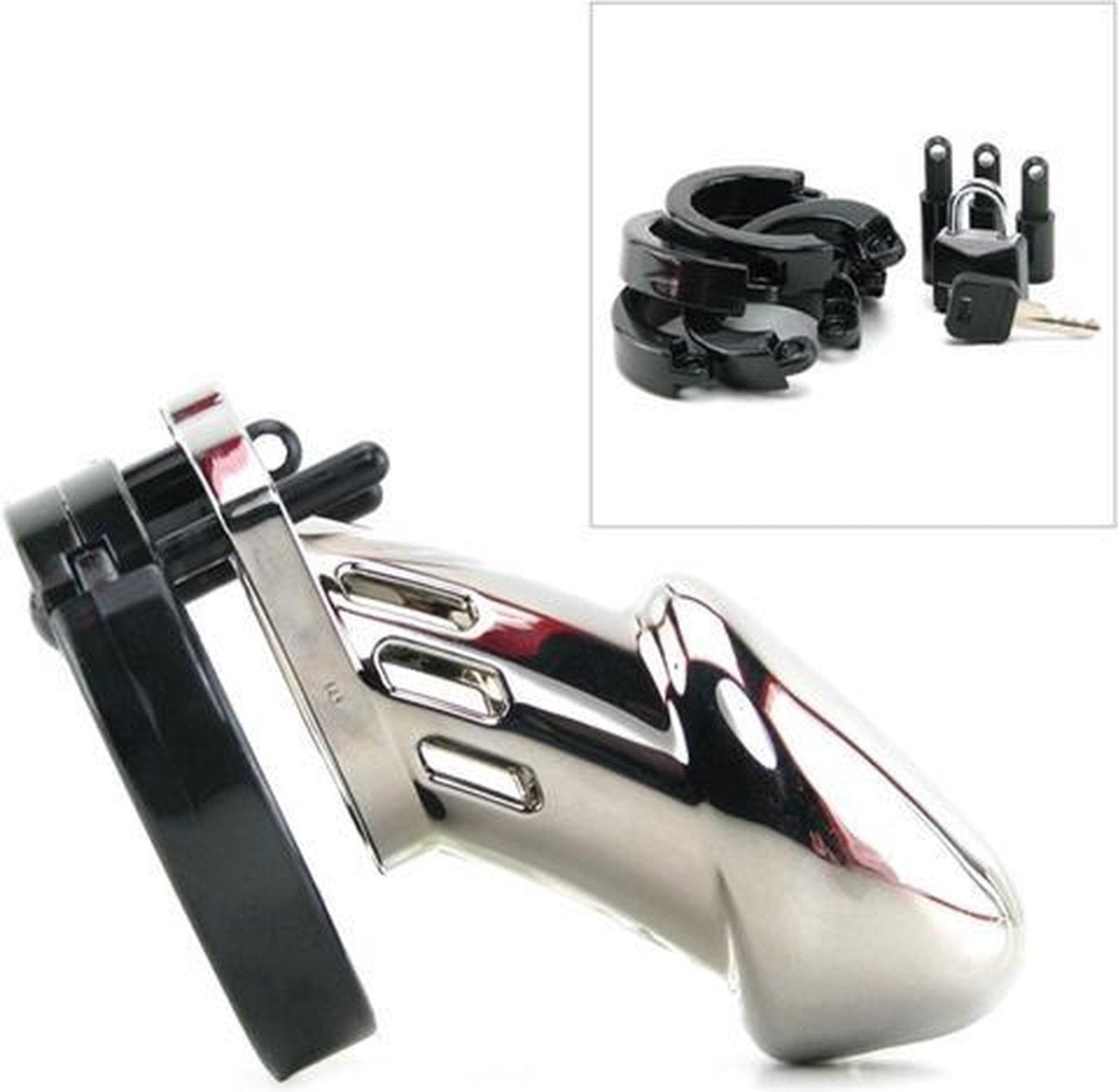 CB-X - CB6000 Kuisheidskooi - Chroom - Zilver - BDSM - Chastity - BDSM - Bondage