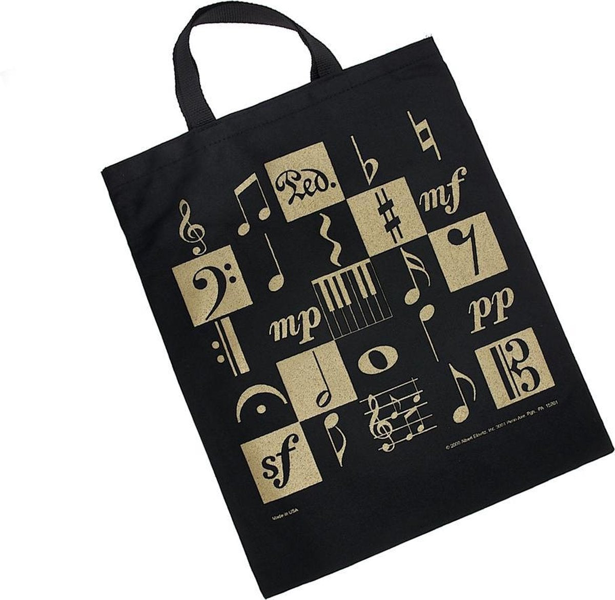 XL Boodschappentas Muziekmotieven