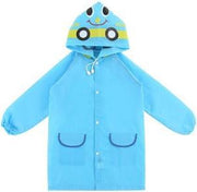 Regenjas capuchon - Kinder Regenjas  - 4-6 jaar  - 1 maat  - Blauw auto