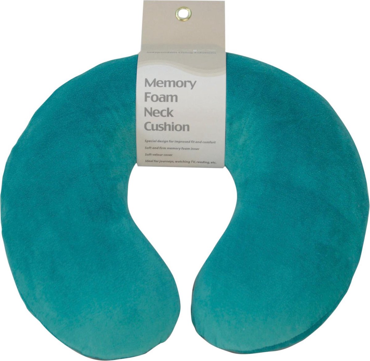 Aidapt nekkussen memory foam - teal groen