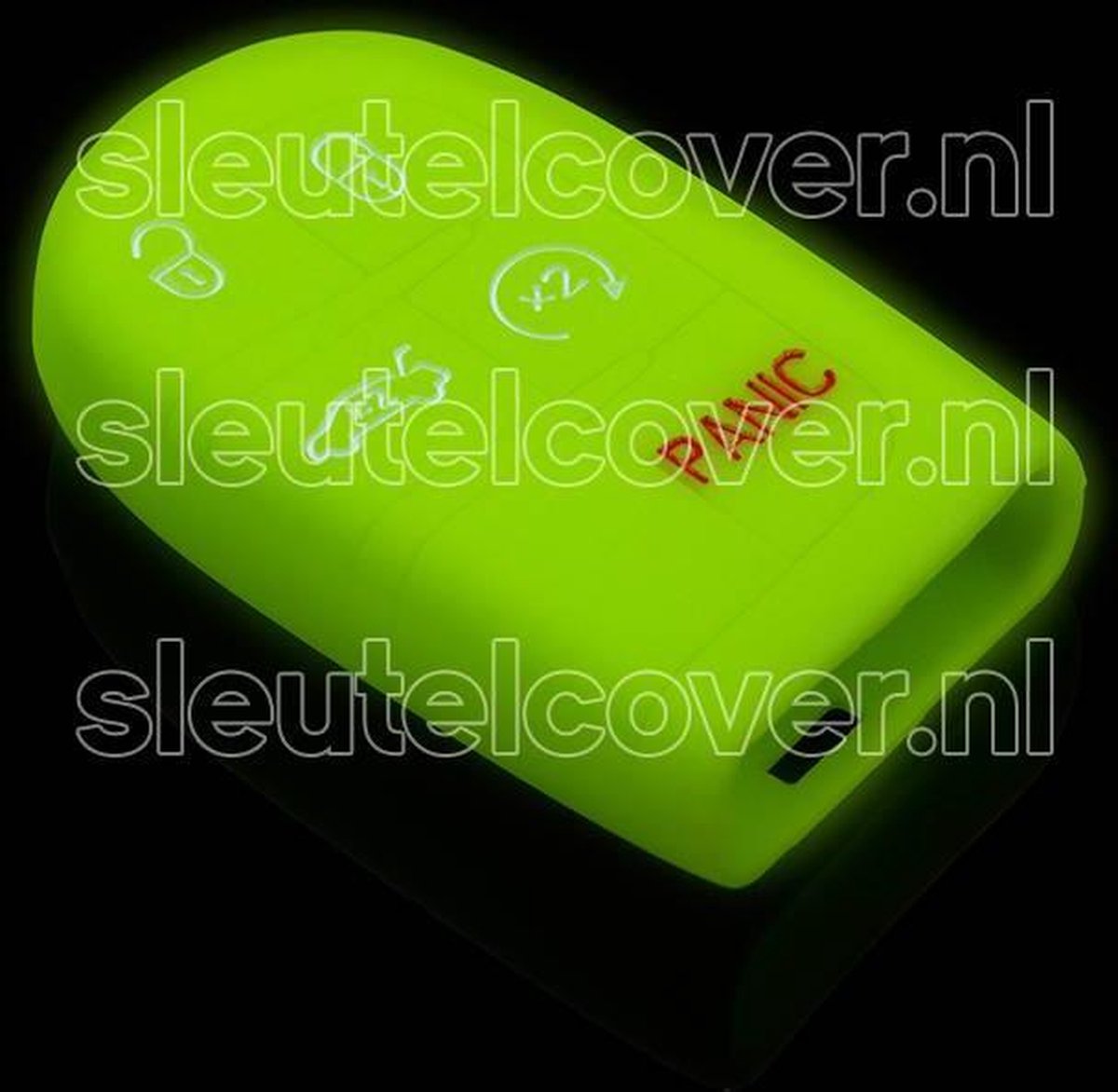 Jeep SleutelCover - Glow in the dark / Silicone sleutelhoesje / beschermhoesje autosleutel